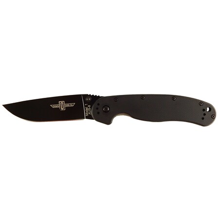 Ontario Knife Co Ontario RAT1 Folder 3.625 in Black Blade Black GFN Handle 8846